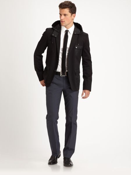 Hugo Heise Microcheck Trousers in Gray for Men (charcoal) - Lyst