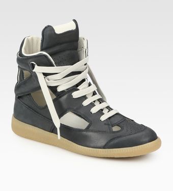 Maison Martin Margiela Cutout High Top Sneakers - Lyst