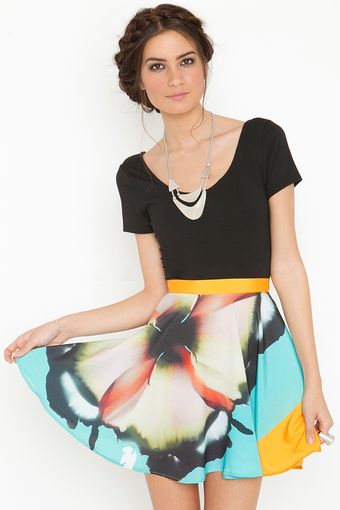 Nasty Gal X Ray Floral Skirt - Lyst