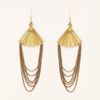 Nasty Gal Fan Earrings in Gold - Lyst