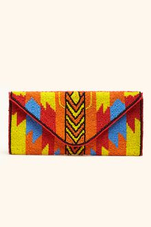 Nasty Gal Aztec Beaded Clutch - Lyst
