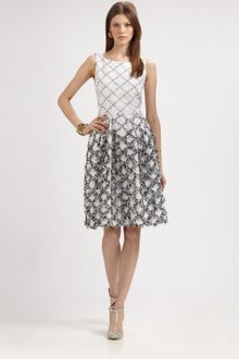 Oscar de la Renta Fringe-Trimmed Dress - Lyst