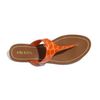 Prada Crocco Thong Sandal in Orange - Lyst