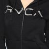 Rvca The Big Rvca Zip Hoody in Black in Black - Lyst