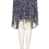 Topshop Printed Dip Hem Skirt in Blue - Lyst
