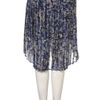 Topshop Printed Dip Hem Skirt in Blue - Lyst