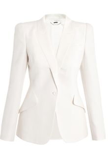 Alexander McQueen Leaf Crepe Jacket - Lyst