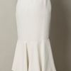 Alexander Mcqueen Leaf Crepe Skirt in White - Lyst