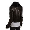 Alice + Olivia Black Croc Embossed Leather Shearling Lined Jacket in Black - Lyst