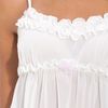 Betsey Johnson Chiffon Pajama Set in White (pearl) - Lyst