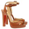 Christian Louboutin 'Viola 120' Leather Pumps in Brown - Lyst