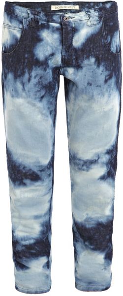 Danielle Scutt Acid-Wash Boyfriend-Style Jeans - Lyst