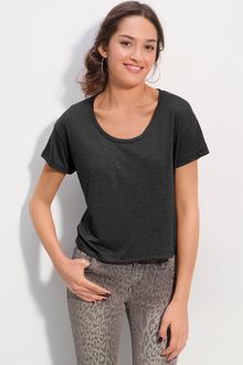 Frenchi® Scoop Neck Boxy Tee - Lyst