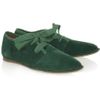 Lanvin Suede Moccasins in Green (forest) - Lyst