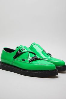 Mugler Underground For Mens Neon Green Patent Shoe - Lyst