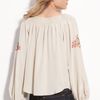 Parker Bohemian Blouse in Beige (bone) - Lyst