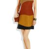 Proenza Schouler Leather and Woven Tweed Dress in Brown (mustard) - Lyst