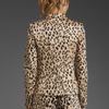 Tibi Cheetah On Cotton Sateen Blazer in Beige (sand multi) - Lyst