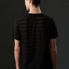 Topman Aaa Black Sheer Stripe Crew Tee* in Black for Men - Lyst