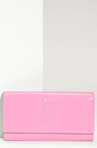 Yves Saint Laurent Belle De Jour - Large Patent Envelope Clutch - Lyst