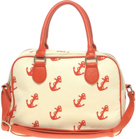 Asos Bowler Bag in Anchor Print