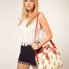 Asos Collection Asos Bowler Bag in Anchor Print in Beige (cream) - Lyst