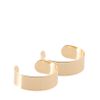 Asos Collection Asos Thin Smooth Double Cuffs in Gold - Lyst