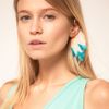Asos Collection Asos Dip Dye Feather Ear Cuff in Multicolor (multi) - Lyst