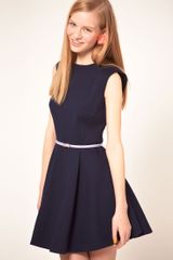 ASOS Collection Asos Pique Dress with Skater Skirt