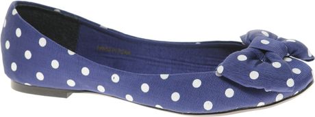 polka dot ballerina flats