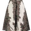 Balenciaga Pleat Tucked Silk Shantung Skirt in Black (black white) - Lyst