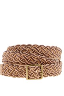 J.Crew Two-tone Braided Skinny Belt - Lyst