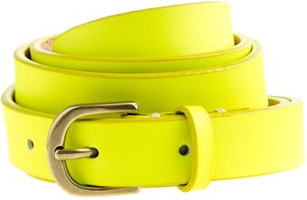 J.Crew Italian Leather Skinny Belt - Lyst