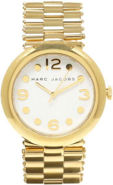 Marc By Marc Jacobs Gold Bracelet Watch in Gold - Lyst