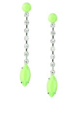 ASOS Collection Asos Neon Bead and Rhinestone Drop Earrings