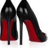 Christian Louboutin Sex 120 PatentLeather Pumps in Black (gray) - Lyst