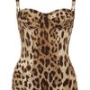 Dolce & Gabbana Leopardprint Swimsuit in Animal (leopard) - Lyst