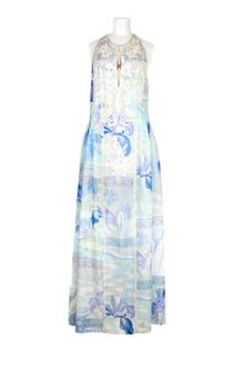 Emilio Pucci Sun-Bleached Print Maxi Dress In A Lightweight Blend Of Cotton And Silk - Lyst
