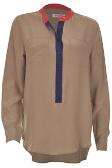 Equipment Ava Blouse In Corriander - Lyst