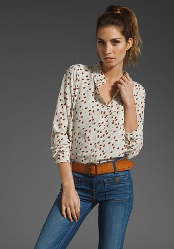  Brett Tulip Print Blouse 