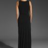 Halston Heritage Twist Front Gown in Black - Lyst