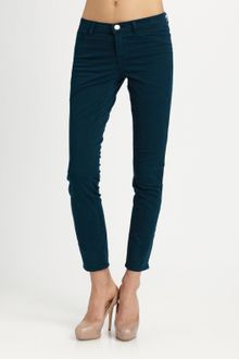 J Brand Mid-rise Skinny Twill Pants - Lyst