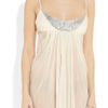 Jenny Packham Swarovski Crystalembellished Silkchiffon Chemise in White (ivory) - Lyst