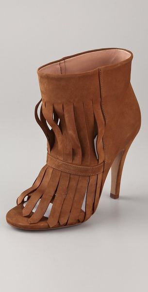  High Heel Fringe Booties 