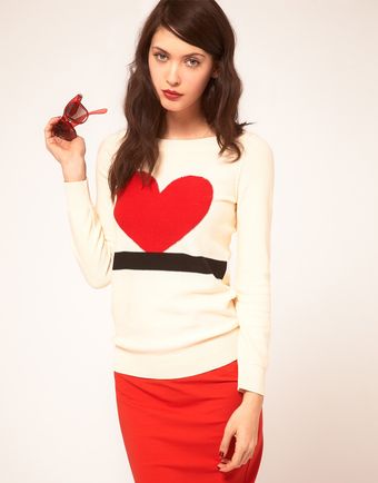Sonia By Sonia Rykiel Love Heart Knit Jumper - Lyst