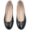 Chloé Scalloped Leather Flat in Black in Black (nero) - Lyst