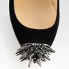 Christian Louboutin Asteroid Suede and Patent Leather Spike Pumps in Black - Lyst