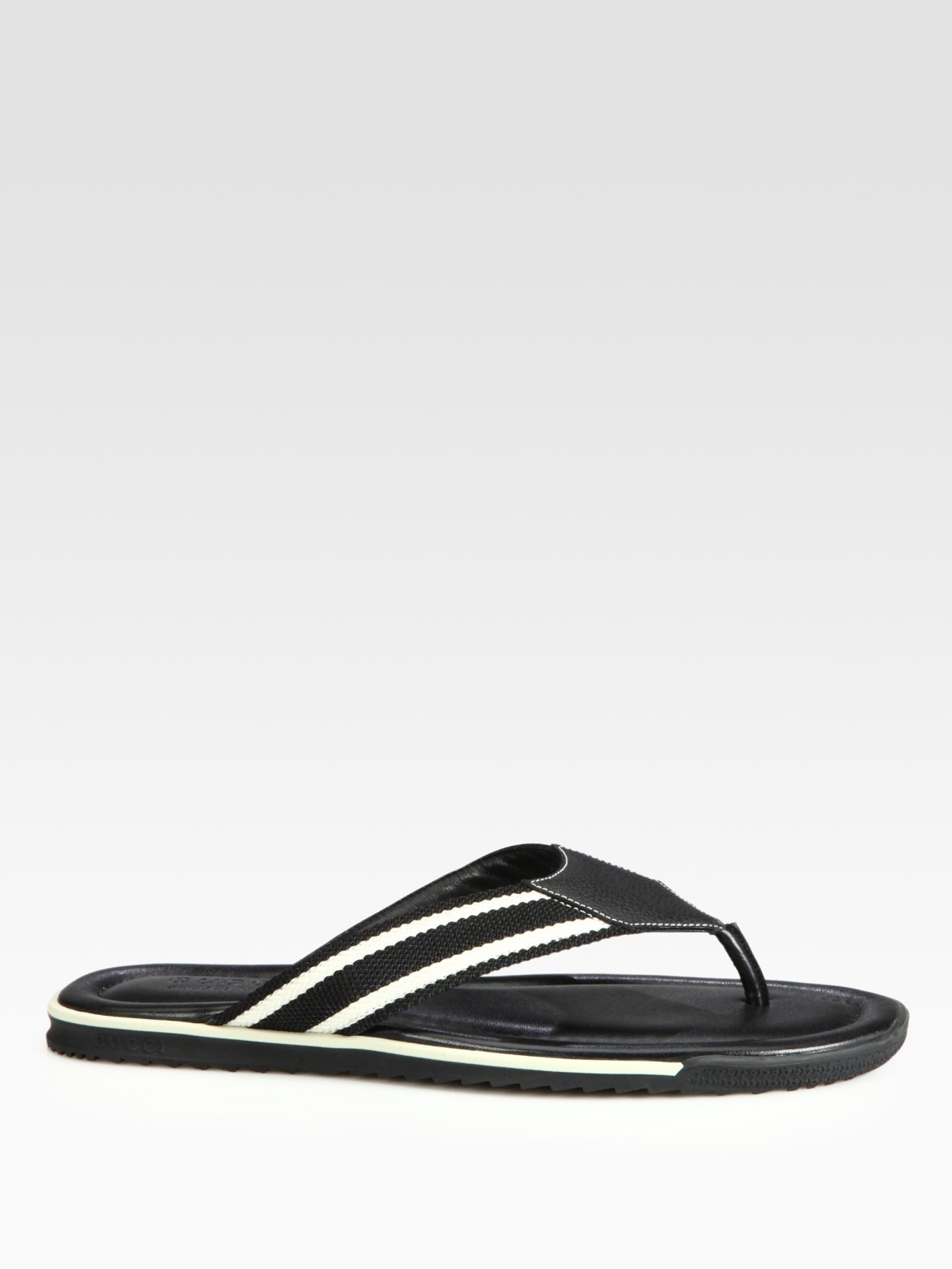 black gucci flops