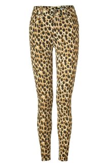 Just Cavalli Leopard Five Pocket Pants - Lyst