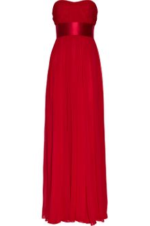 Notte By Marchesa Silk-chiffon Strapless Gown - Lyst